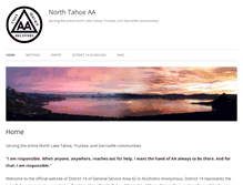 Tablet Screenshot of laketahoearea-alcoholicsanonymous.com